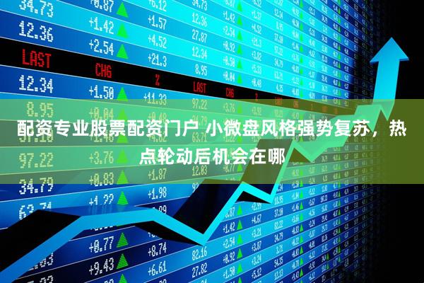 配资专业股票配资门户 小微盘风格强势复苏，热点轮动后机会在哪