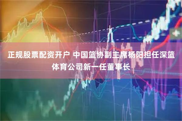 正规股票配资开户 中国篮协副主席杨阳担任深篮体育公司新一任董事长